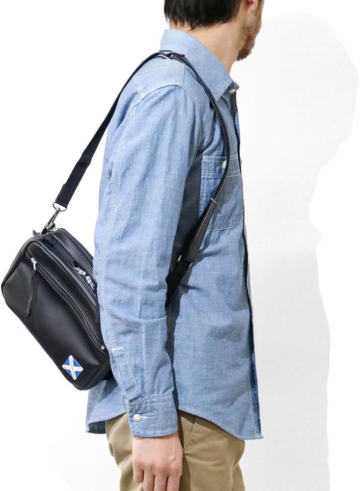 ラゲッジレーベル　ショルダーバッグ　メッセンジャーバッグ　青バッテン　大きめ NEW LINER(ニューライナー) SHOULDER BAG | 吉田カバン